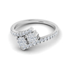 Twin Flame Diamond Ring lordsjewels