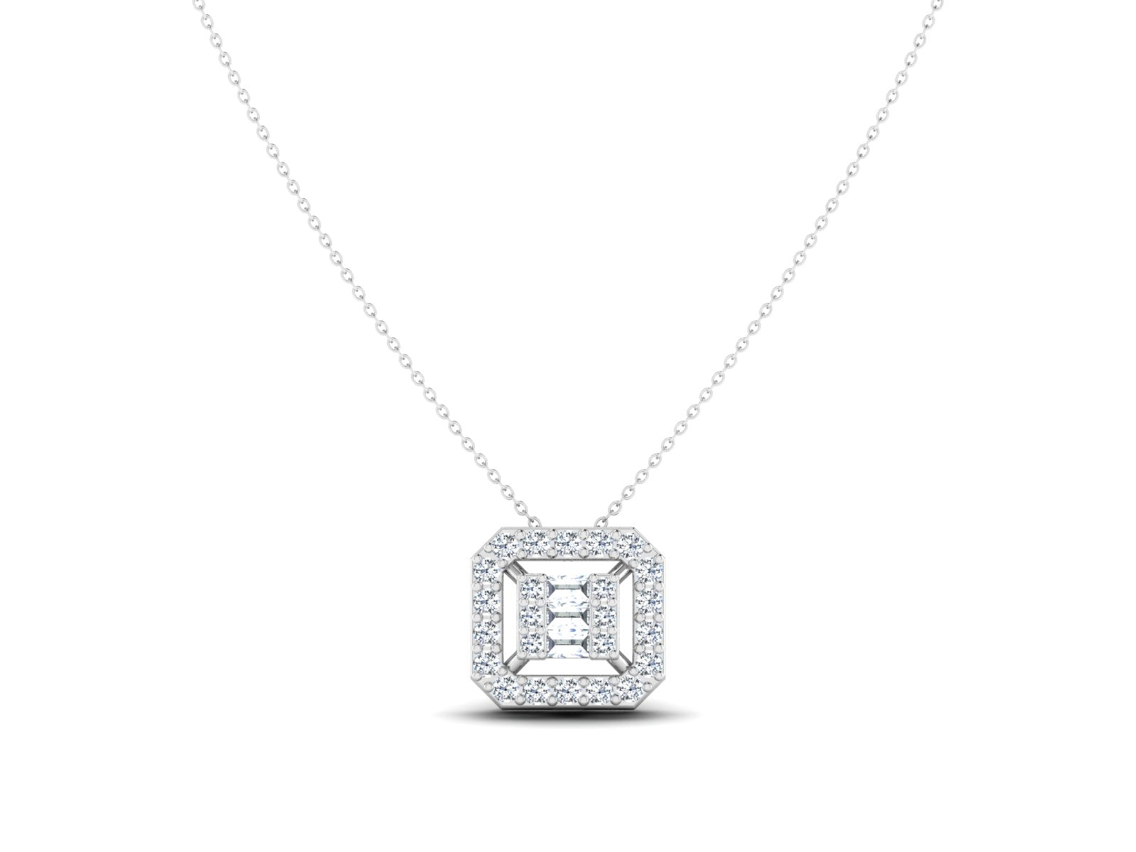 Sun's Radiance Diamond Necklace