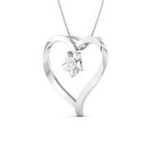 Flora Heart Diamond Pendant lordsjewels
