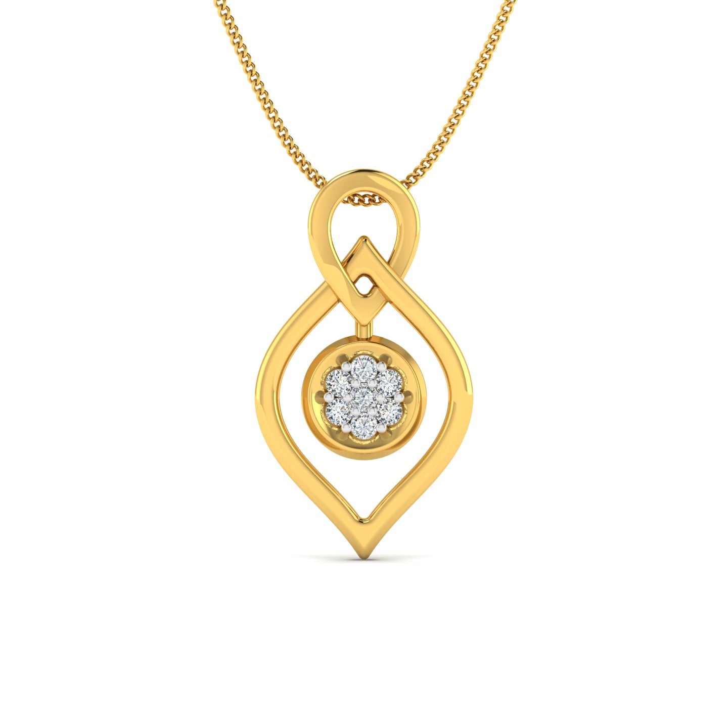 Round Pressure Diamond Pendant lordsjewels