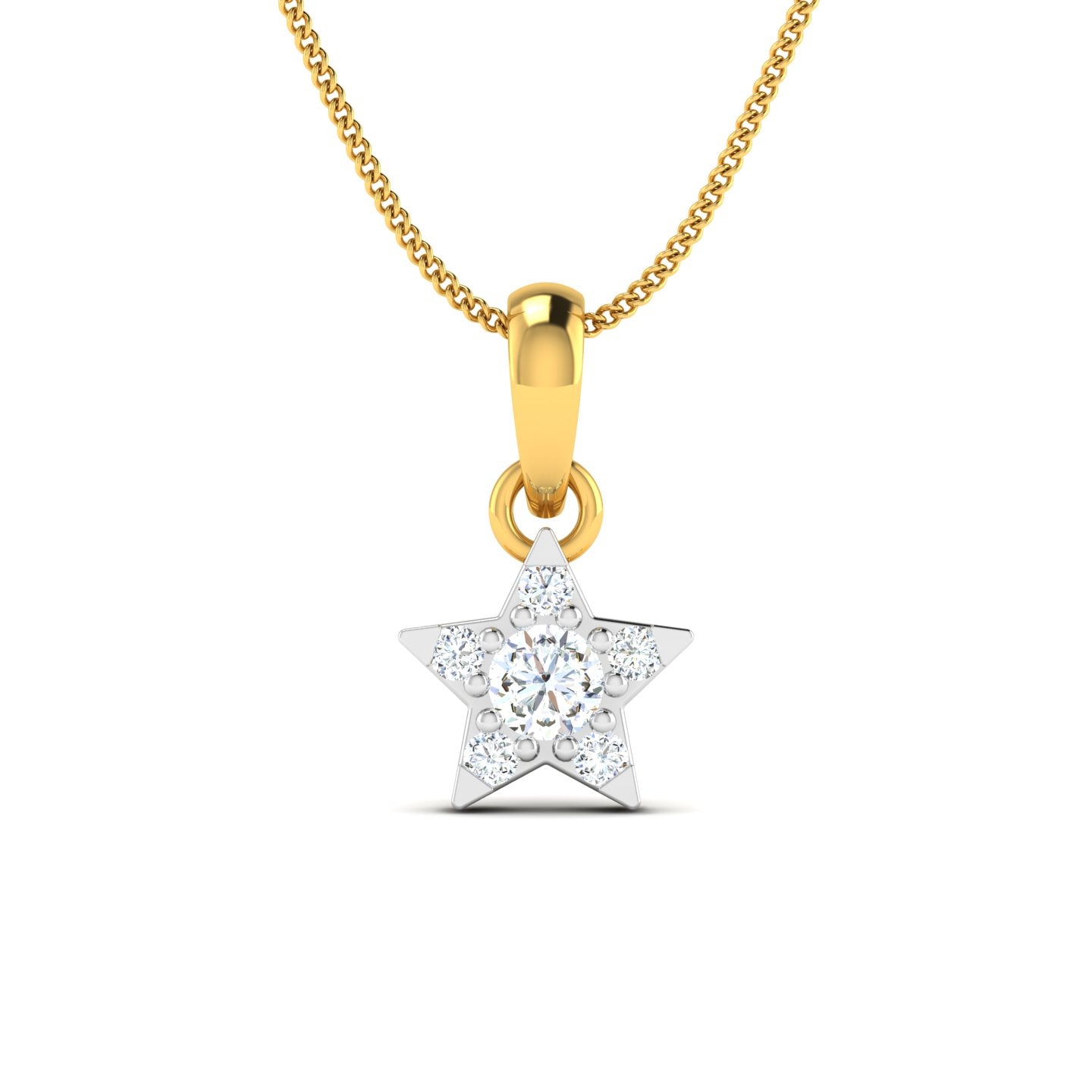 Star Gold Diamond Pendant