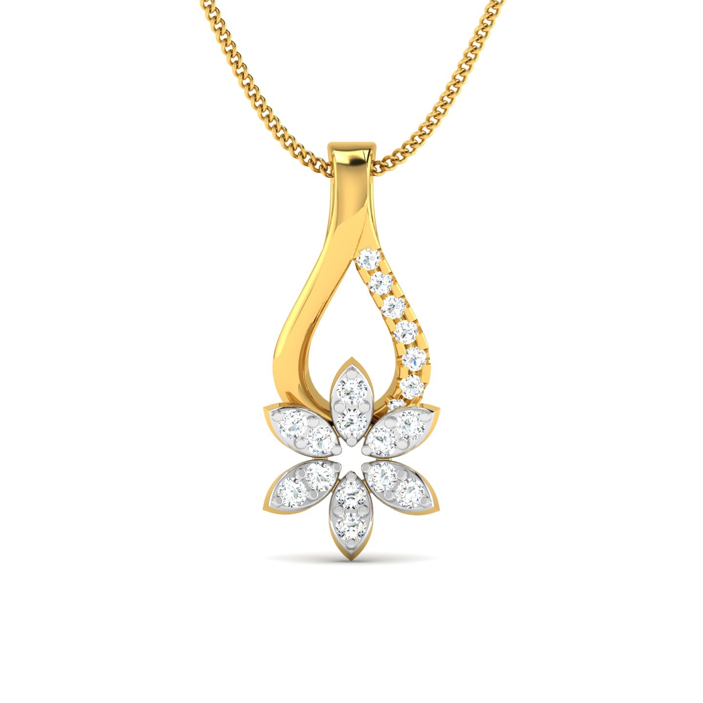 Flower of God Diamond Pendant