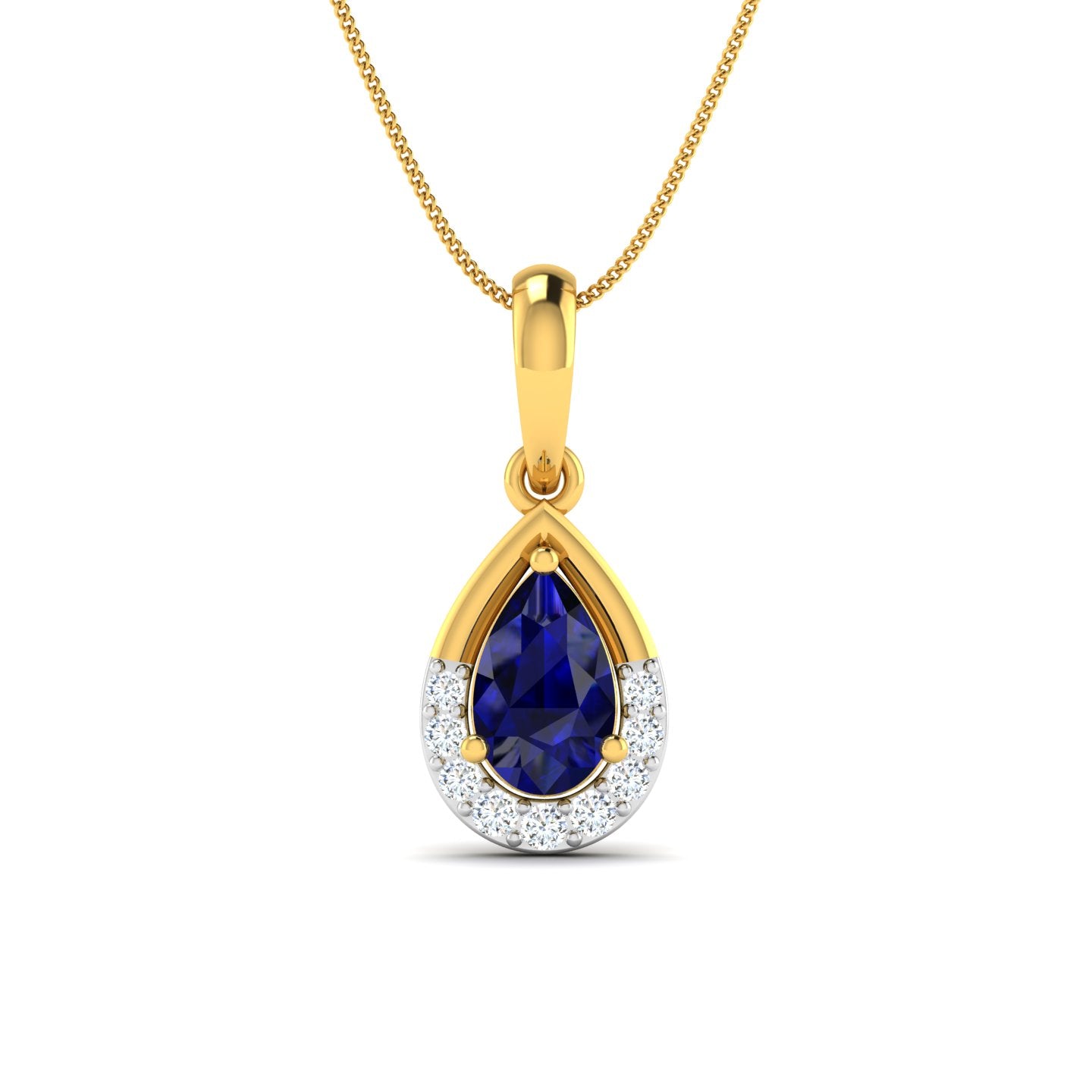 Blue Jewel Diamond Pendant