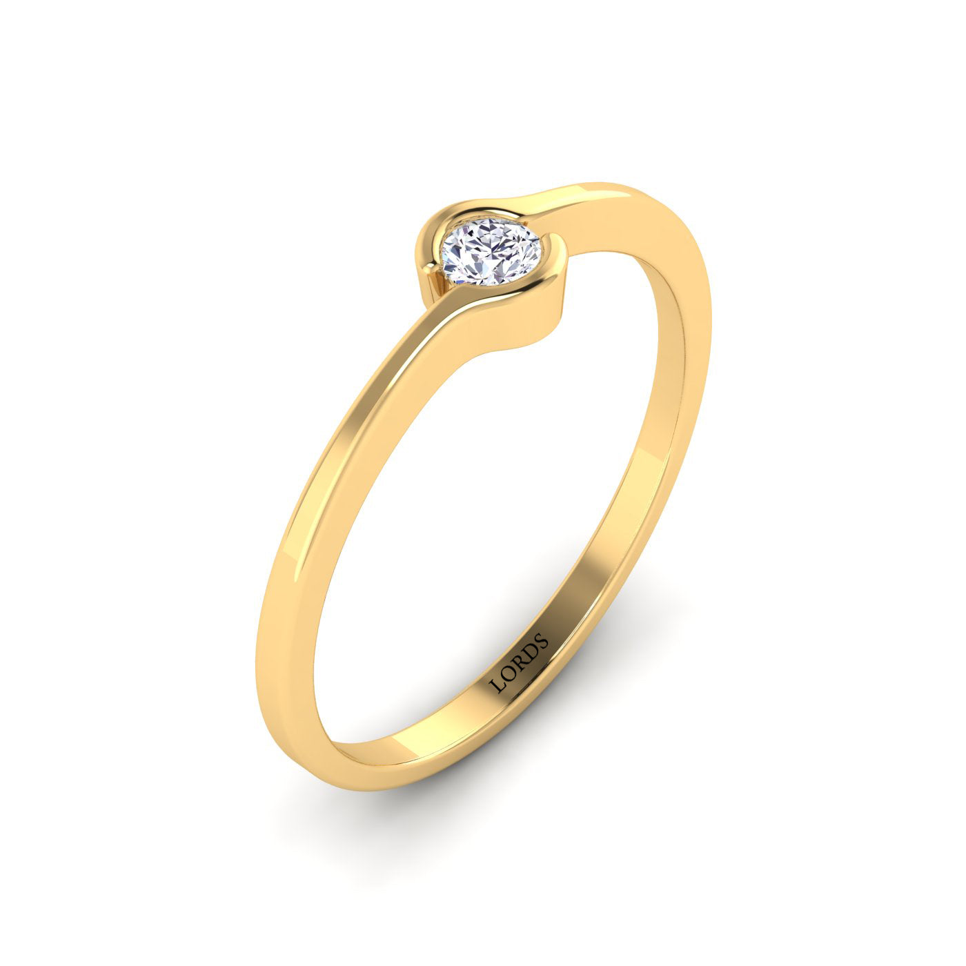 Circlet Solitaire Diamond Ring