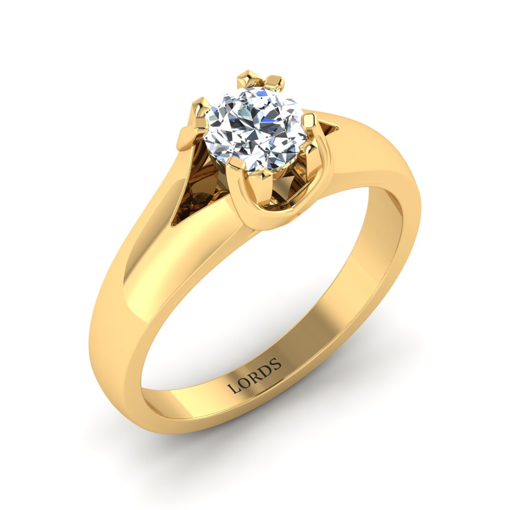 Solitaire Bracket Ring