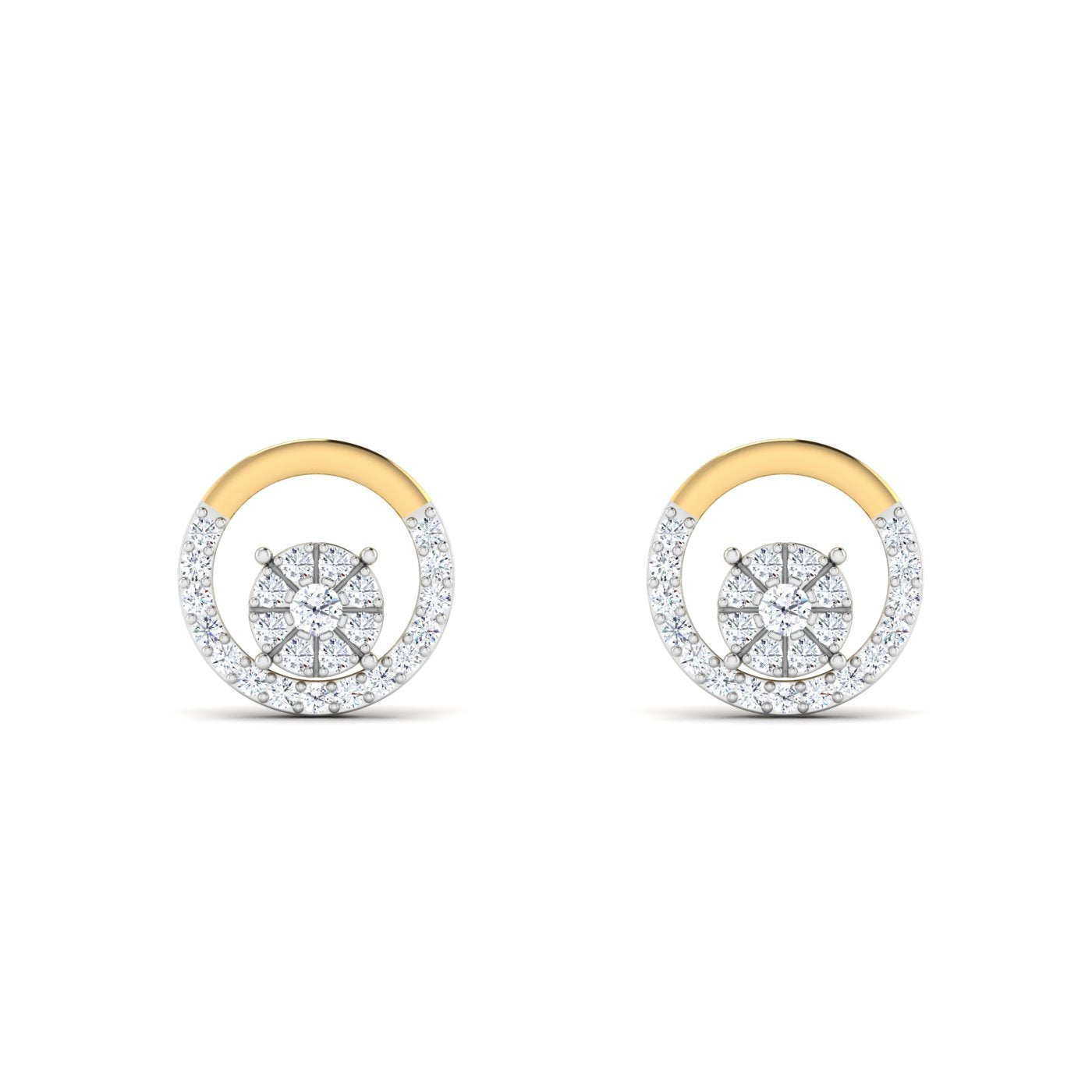 Whirl Diamond Earring