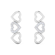 Trio Love Heart's Earring lordsjewels