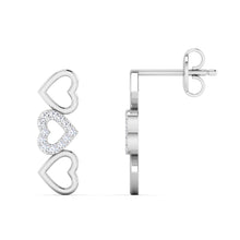 Trio Love Heart's Earring lordsjewels