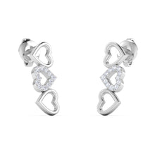 Trio Love Heart's Earring lordsjewels