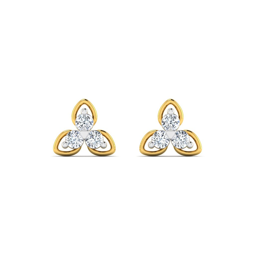 Trinity Star Diamond Earring