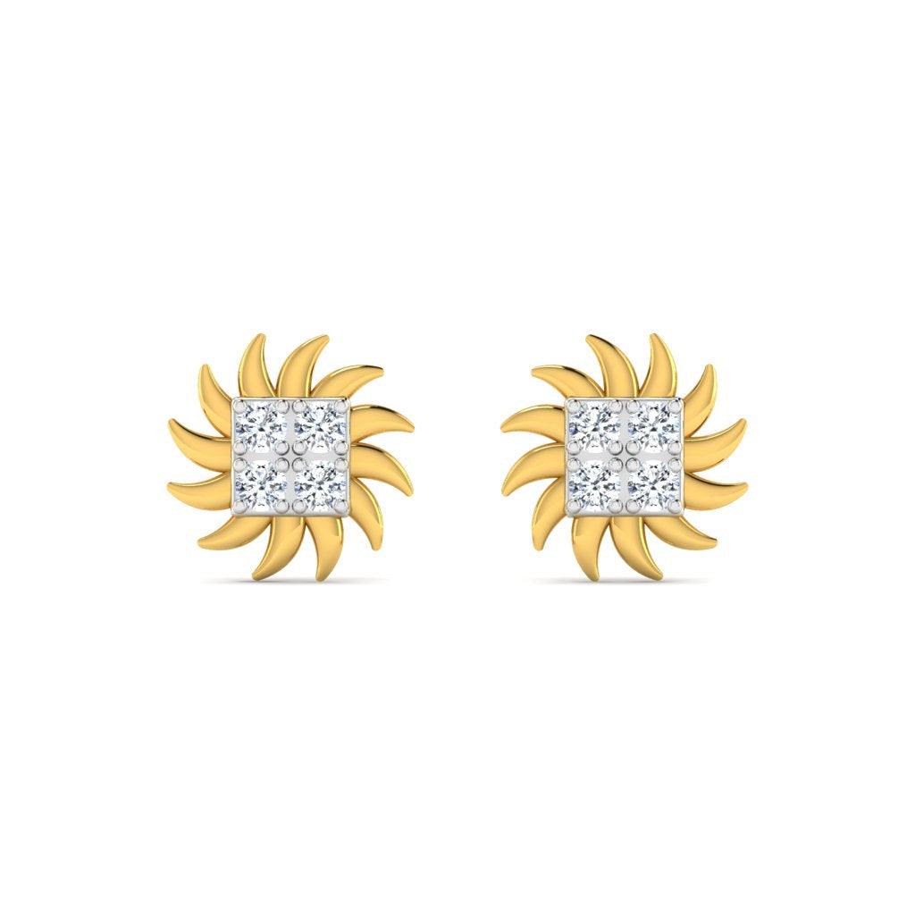 Peruvian Lily Diamond Earring