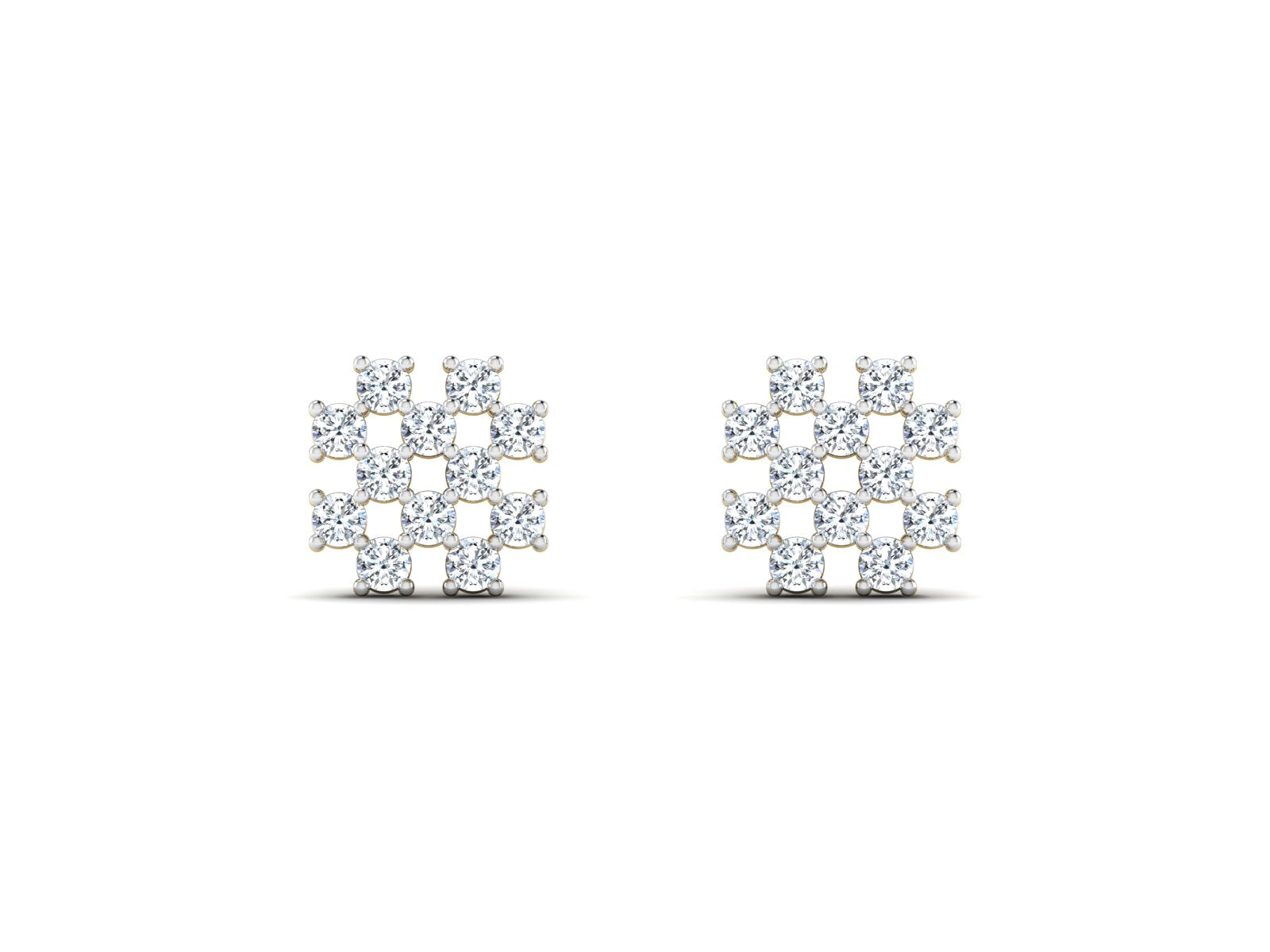 Acervate Natural Diamond Earring