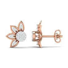 Halved Floret Diamond Earring lordsjewels