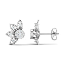 Halved Floret Diamond Earring lordsjewels