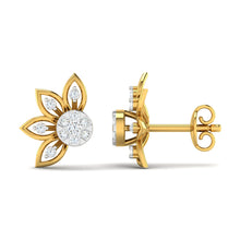 Halved Floret Diamond Earring lordsjewels
