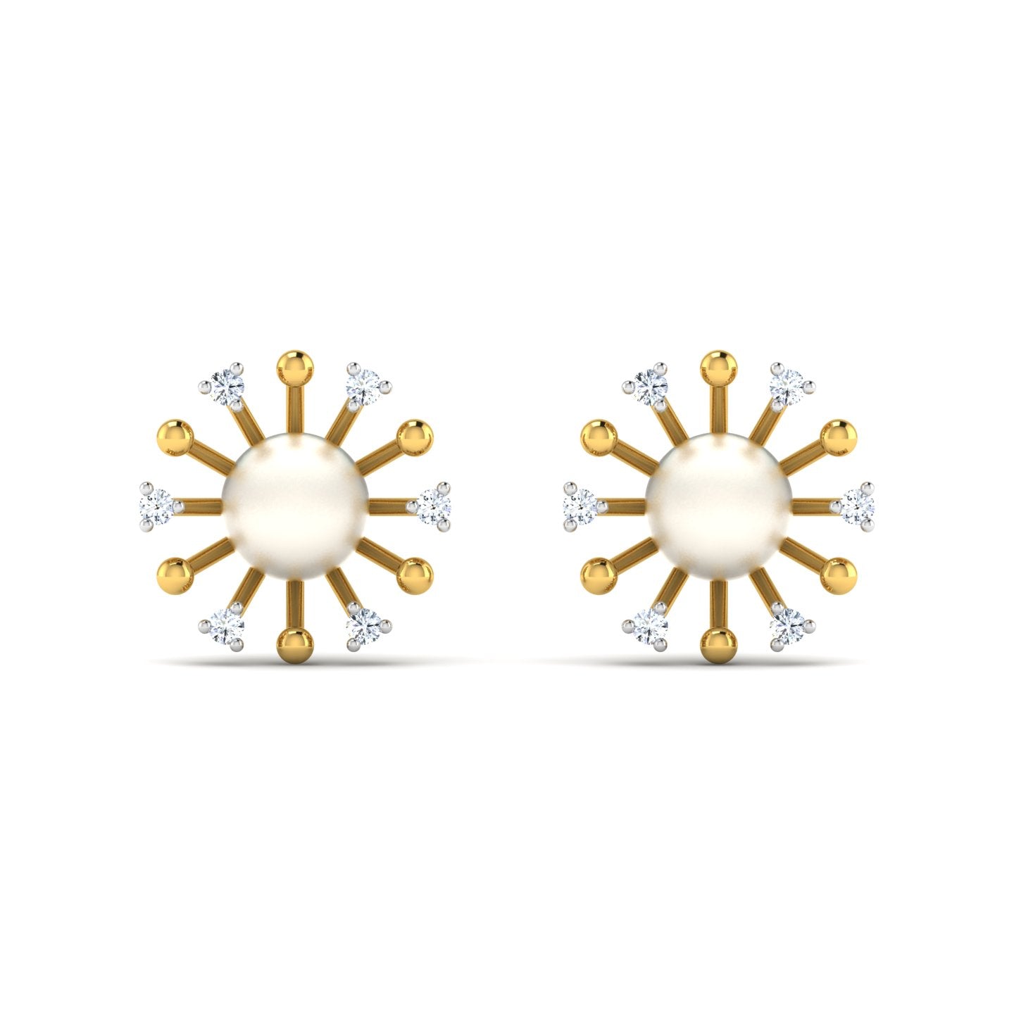Solarite Natural Diamond Earring