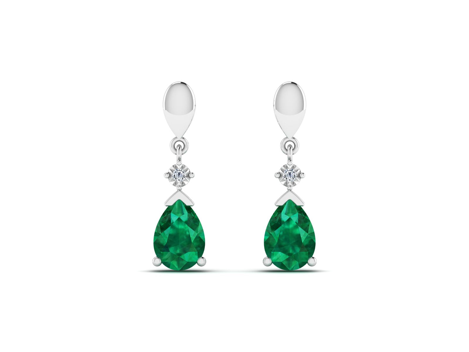 Bespoke Emerald Diamond Earring