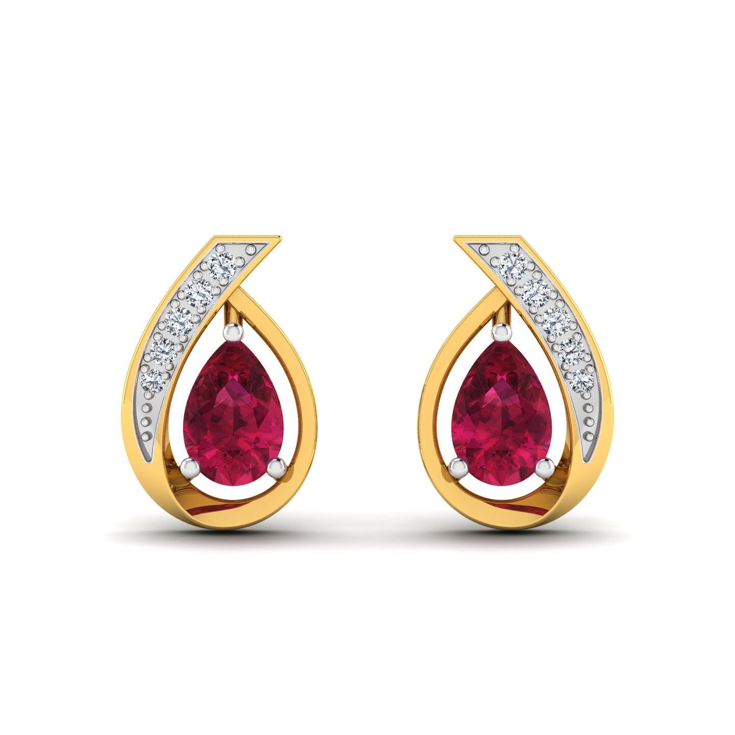 Ruby of Senses Diamond Earring