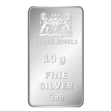 10 Grams 999 Purity Silver Bar lordsjewels