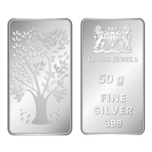 50 Grams 999 Purity Silver Bar lordsjewels